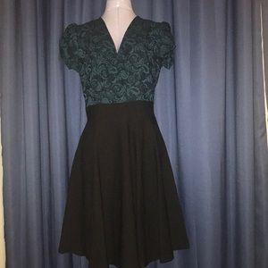 Blue and black Miusol dress